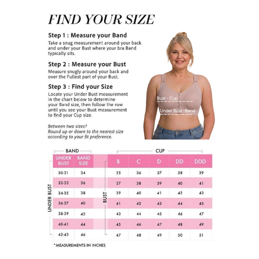 Big Size Front Button Bra Wireless Vest Style Anti-Sagging Lifting Bra for Middle-Aged Senior Women