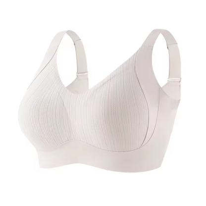 [M-5XL] Big Size Wireless Bra Full Cup Lifting Bra Anti-Sagging Side Support Soft Bra for Big Bust