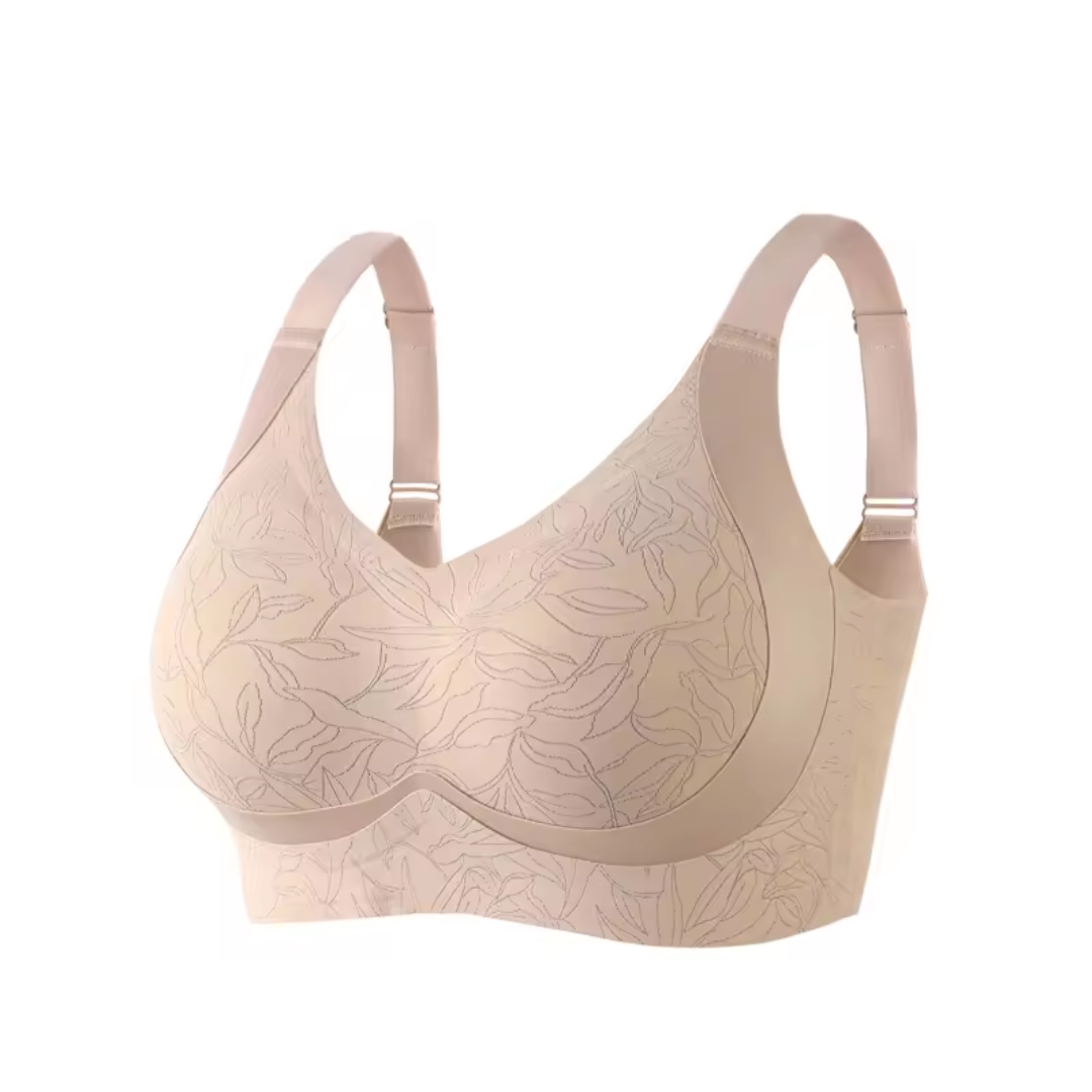 [Plus Size] Seamless Wireless Lifting Bra Crescent Lift Anti-Sagging Soft Bra for Big Bust M-4XL