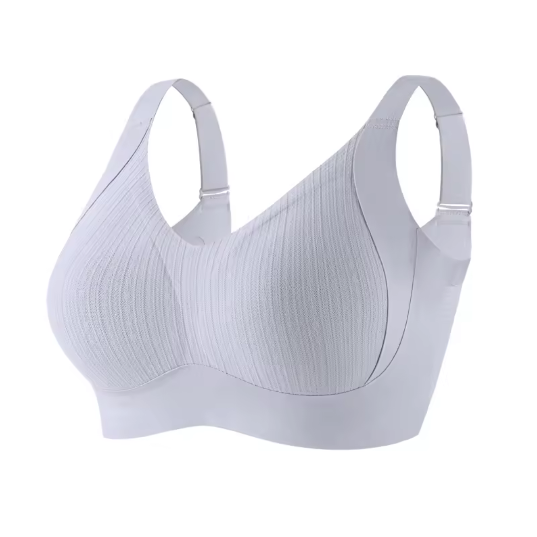 [M-5XL] Big Size Wireless Bra Full Cup Lifting Bra Anti-Sagging Side Support Soft Bra for Big Bust