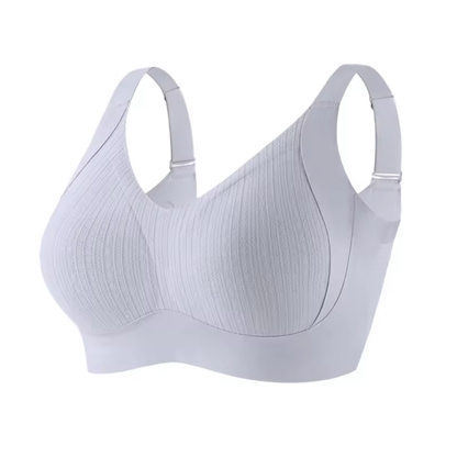 [M-5XL] Big Size Wireless Bra Full Cup Lifting Bra Anti-Sagging Side Support Soft Bra for Big Bust