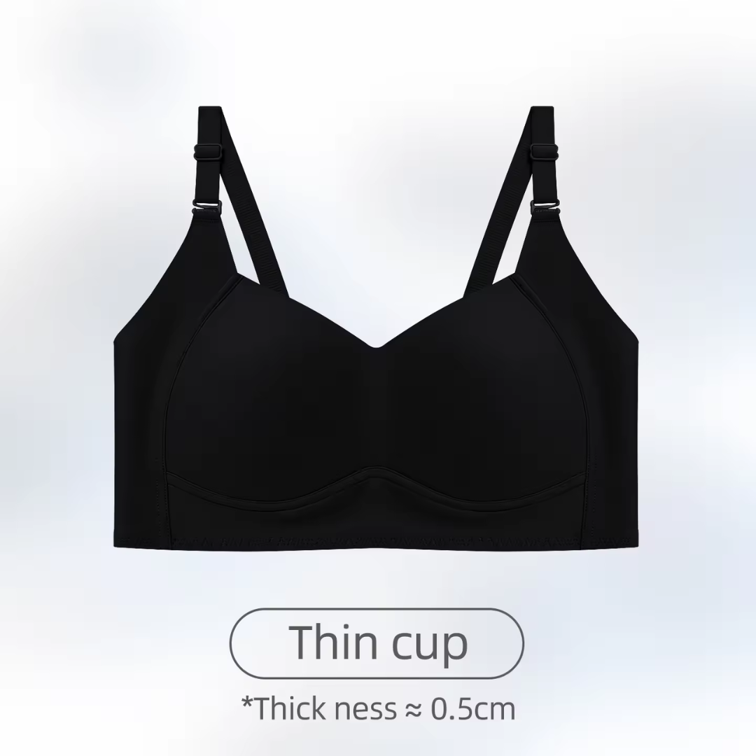 Plus Size Wireless Support Bra Ultra Comfortable Invisible T Shirt Bra Full Coverage for Women L 3XL