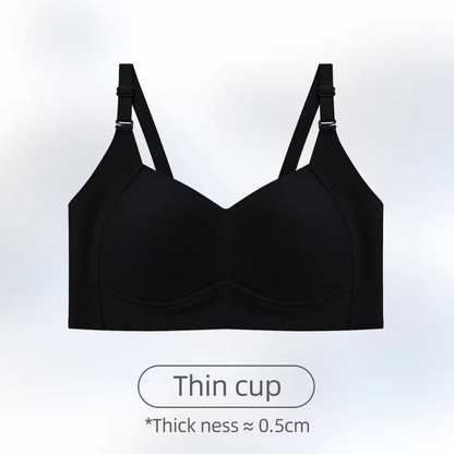 Plus Size Wireless Support Bra Ultra Comfortable Invisible T Shirt Bra Full Coverage for Women L 3XL