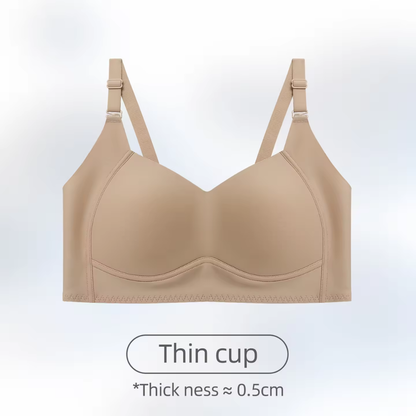 Plus Size Wireless Support Bra Ultra Comfortable Invisible T Shirt Bra Full Coverage for Women L 3XL