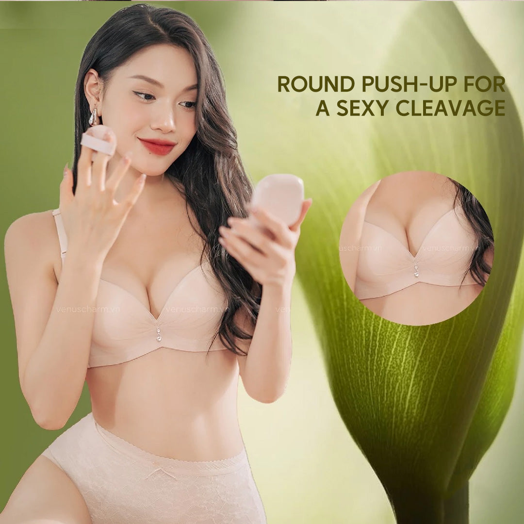 4cm Super Thick Push Up Bra Flexible Wire Lifting Bra Natural Cleavage Invisible Lace Bra