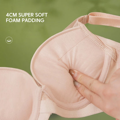 4cm Super Thick Push Up Bra Flexible Wire Lifting Bra Natural Cleavage Invisible Lace Bra