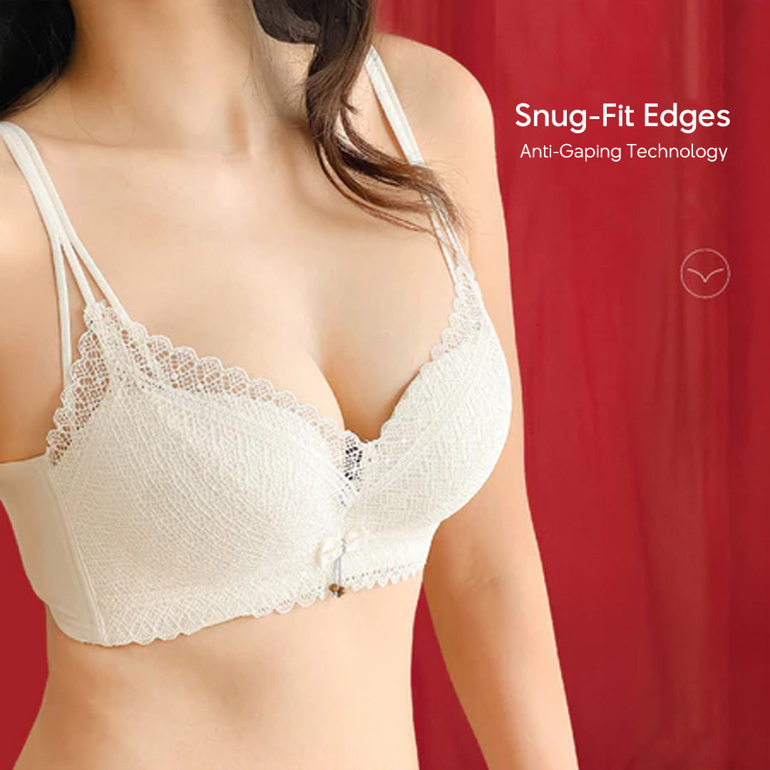 3cm Push Up Invisible Lace Wireless Bra 3D Soft Padding Lifting Bra Natural Cleavage Seamless Bra