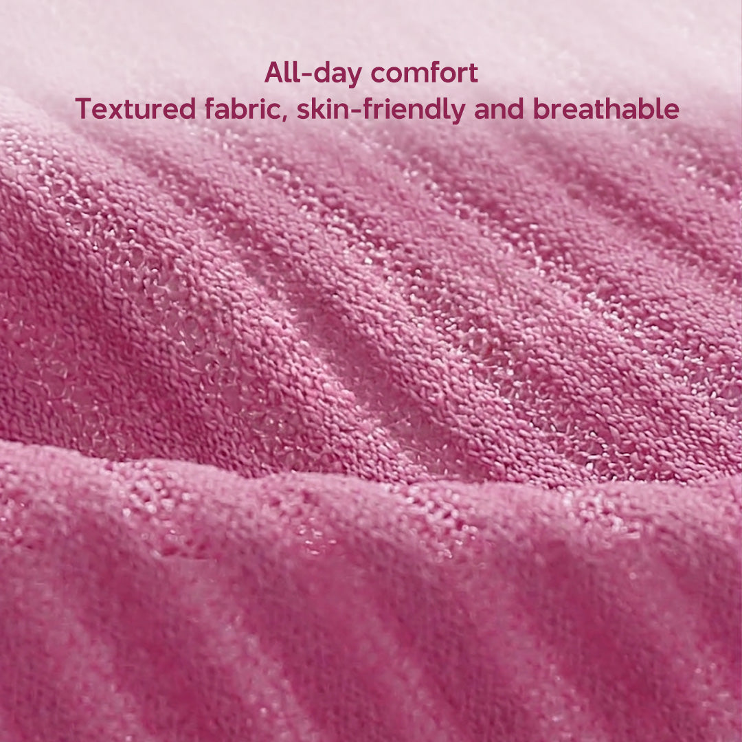 Big Size Front Buckle Wireless Bra Soft Ribbed Cotton Bra for Middle-Aged Senior Women Comfort
