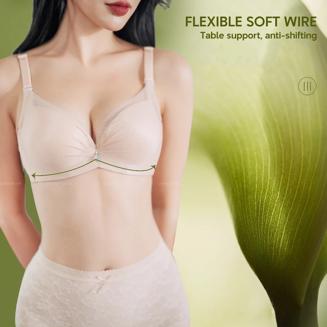 4cm Super Thick Push Up Bra Flexible Wire Lifting Bra Natural Cleavage Invisible Lace Bra