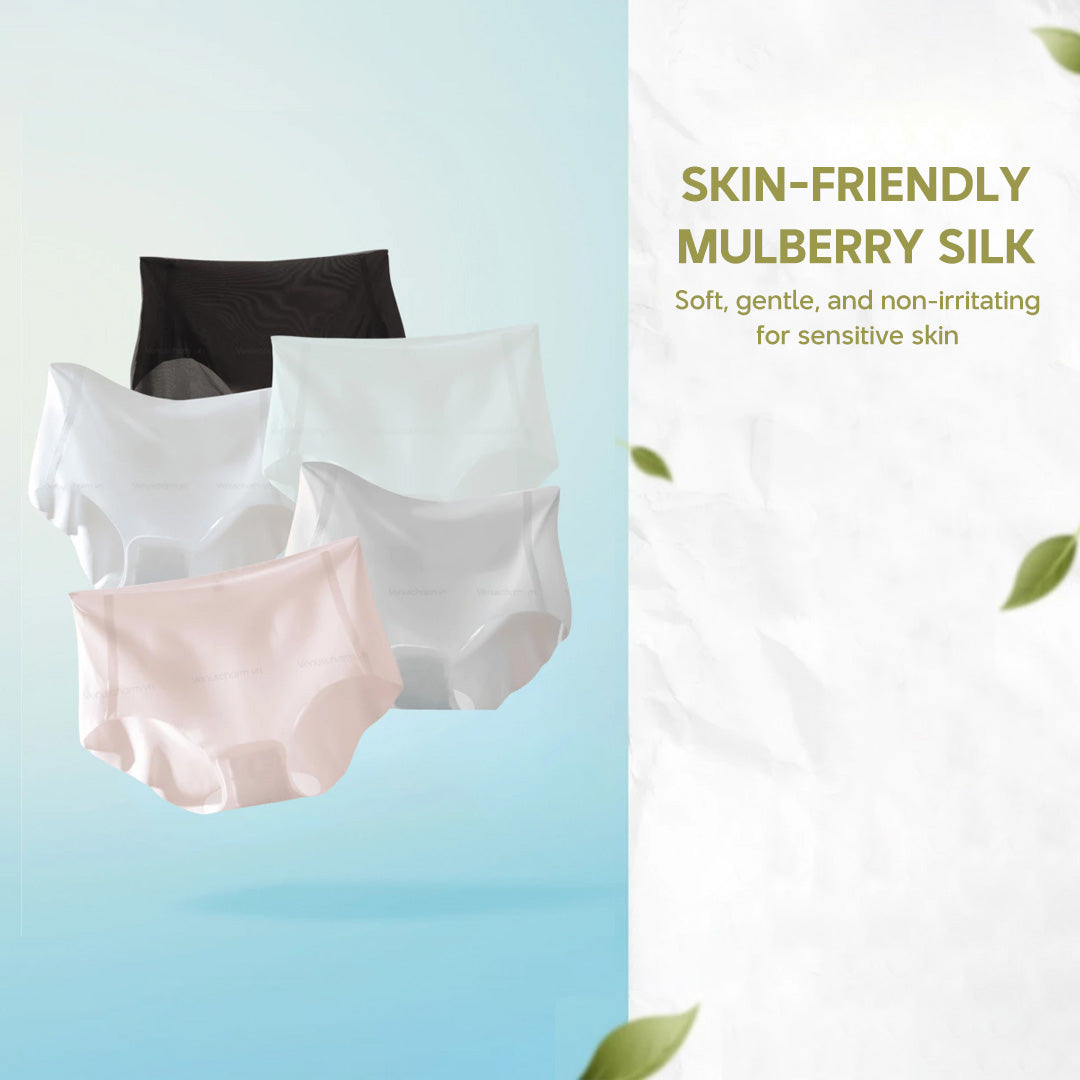 [COMBO 5] Premium Seamless Panties – Antibacterial & Breathable Silk Fabric