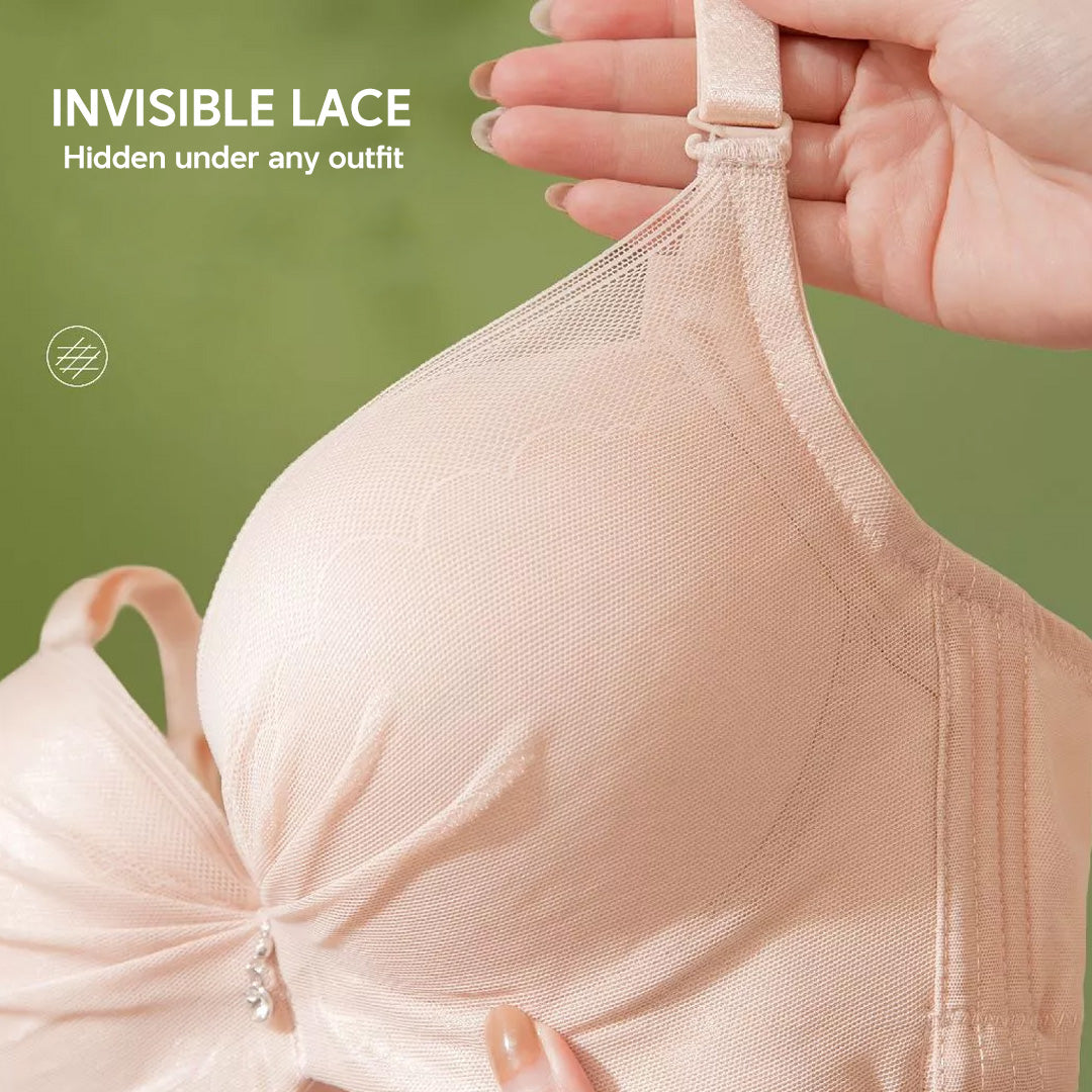 4cm Super Thick Push Up Bra Flexible Wire Lifting Bra Natural Cleavage Invisible Lace Bra