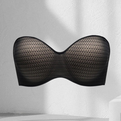 Anti-Slip Strapless Bra Wireless Push Up Bra 3cm Padding Seamless Bandeau Bra Multiway Invisible Bra