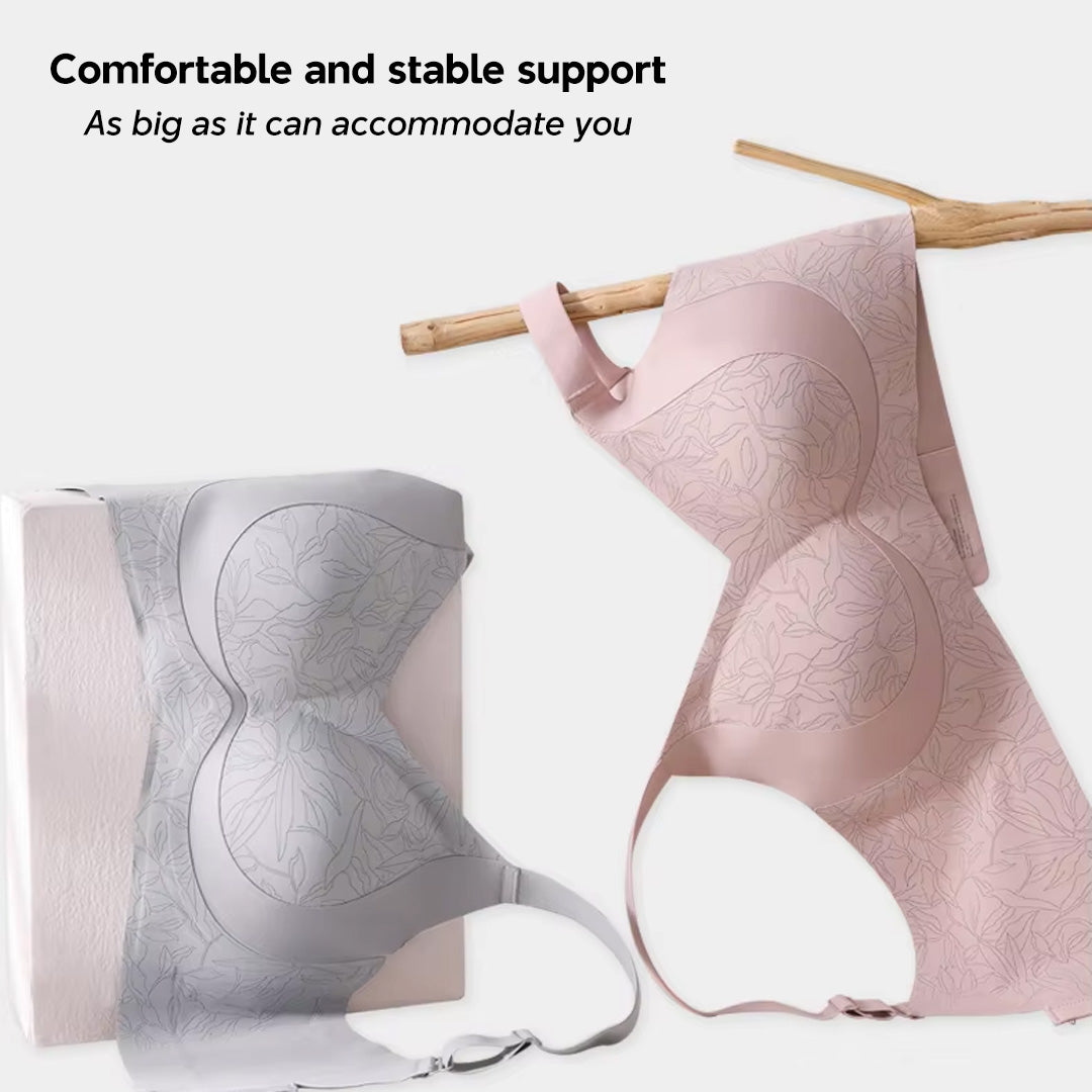 [Plus Size] Seamless Wireless Lifting Bra Crescent Lift Anti-Sagging Soft Bra for Big Bust M-4XL