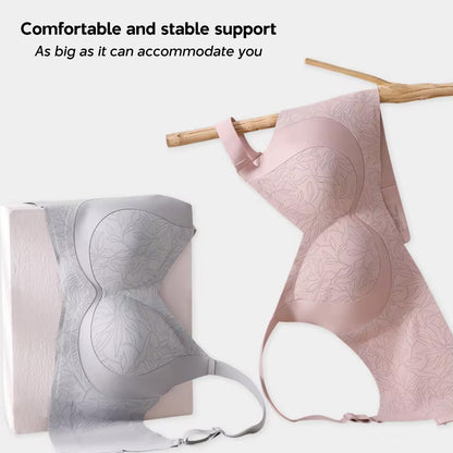 [Plus Size] Seamless Wireless Lifting Bra Crescent Lift Anti-Sagging Soft Bra for Big Bust M-4XL