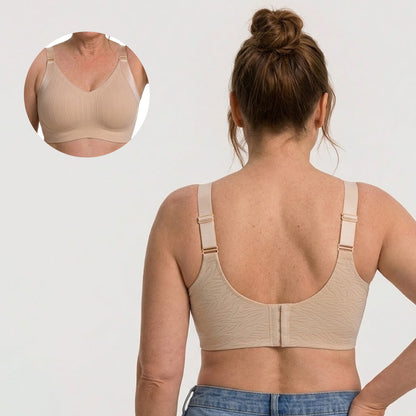 [M-5XL] Big Size Wireless Bra Full Cup Lifting Bra Anti-Sagging Side Support Soft Bra for Big Bust