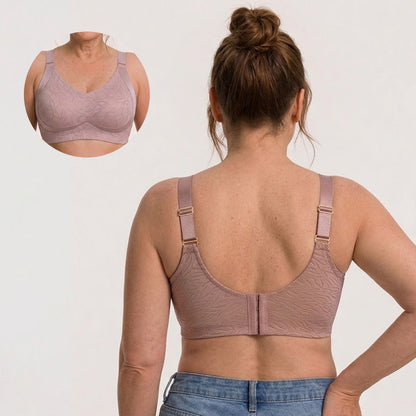 [Plus Size] Seamless Wireless Lifting Bra Crescent Lift Anti-Sagging Soft Bra for Big Bust M-4XL