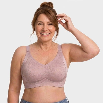 [Plus Size] Seamless Wireless Lifting Bra Crescent Lift Anti-Sagging Soft Bra for Big Bust M-4XL