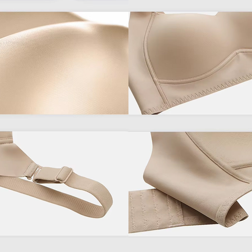 Plus Size Wireless Support Bra Ultra Comfortable Invisible T Shirt Bra Full Coverage for Women L 3XL