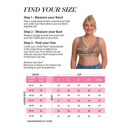 Convenient Front Snap Bra for Elderly Wireless Soft Cotton Bra for Middle-Aged Senior Women Comfort